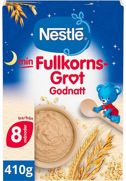 Min fullkornsgrøt god natt 8m  410g