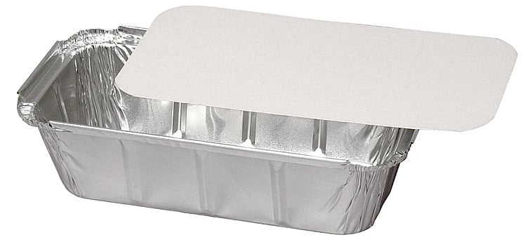 Lokk til aluform 19,5x10,3cm - papp/alu  100stk