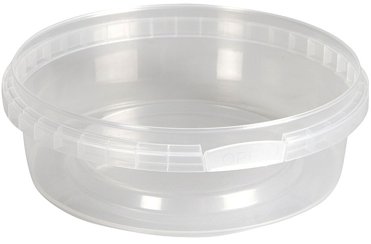 Plastbeger 38mm ø122mm 250ml klar pp 1-rom  594stk