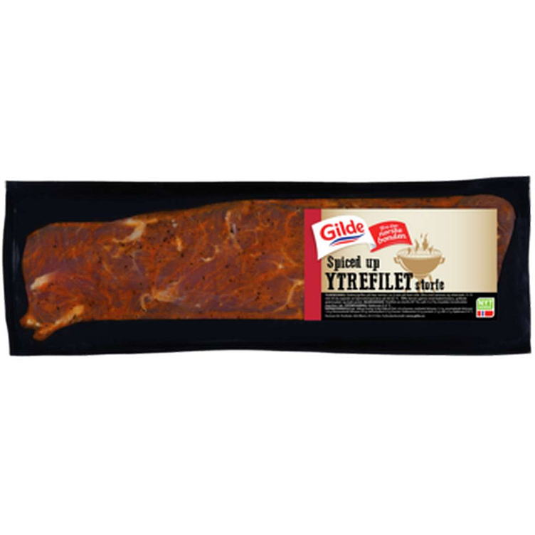 Storfe ytrefilet spiced up  3xca400g   kg