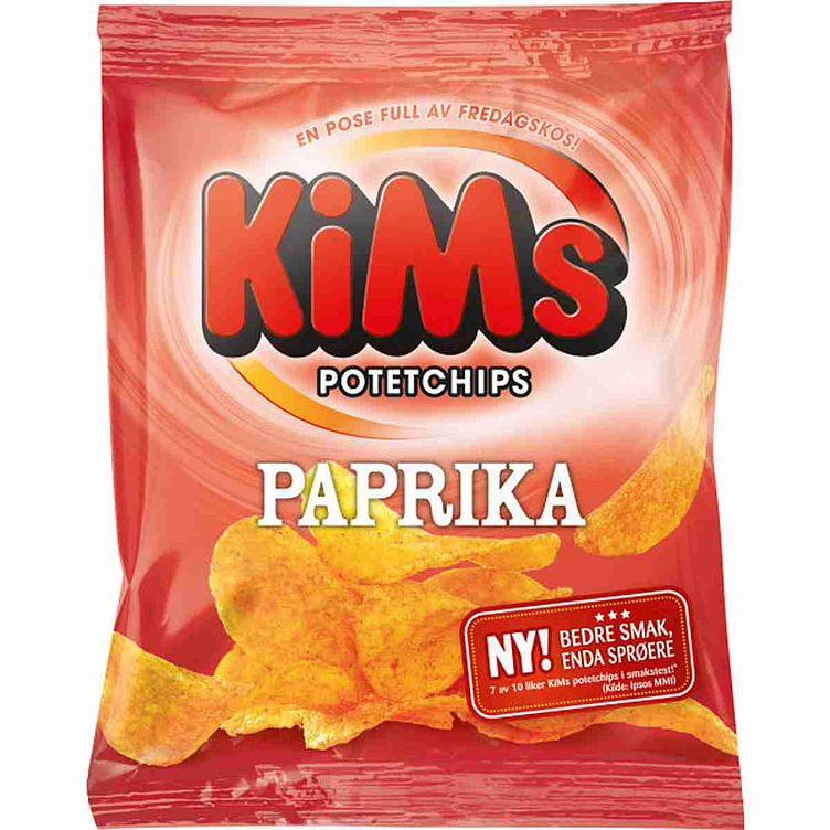 Kims potetgull paprika  30g