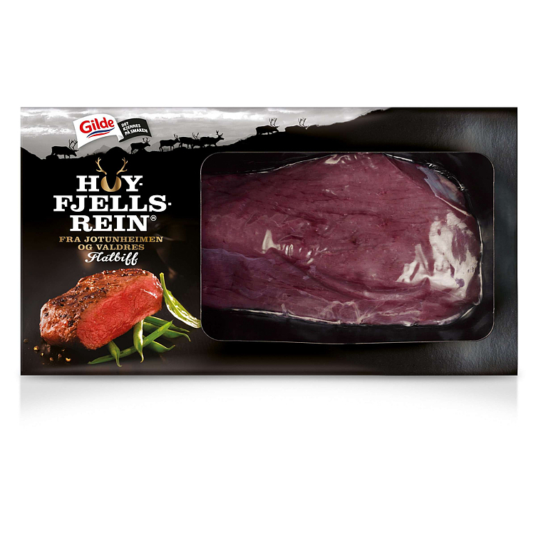 Høyfjellsrein flatbiff  ca350g   kg