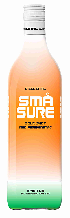 Små sure fersken 16,4%  1l