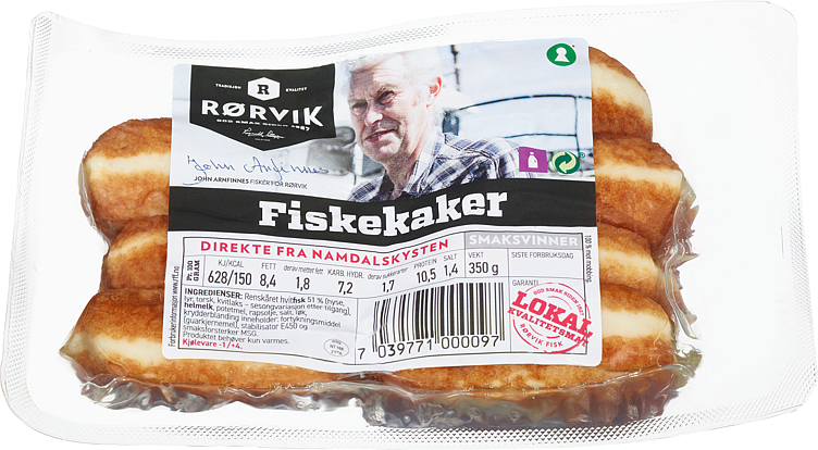 Fiskekaker  350g