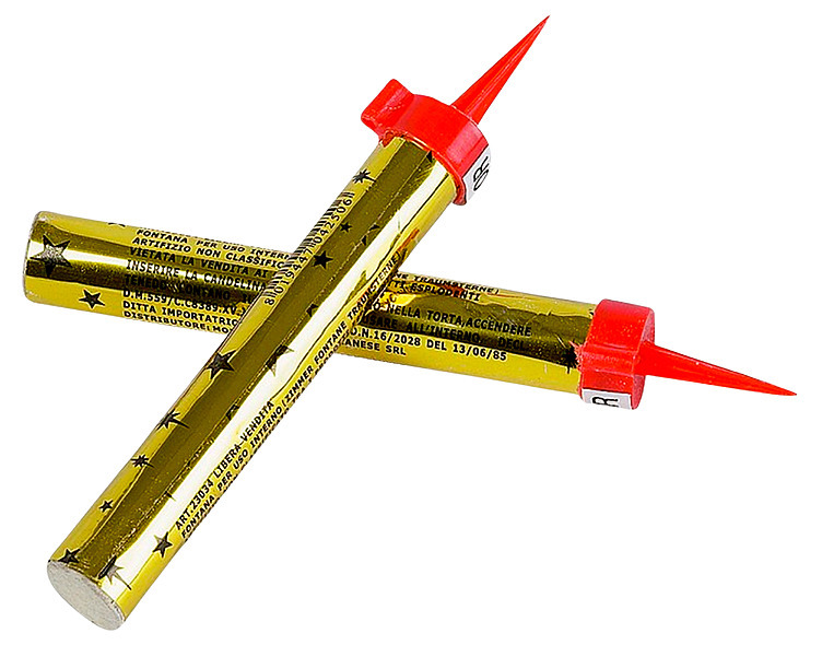 Isfakkel gull 15cm  36stk