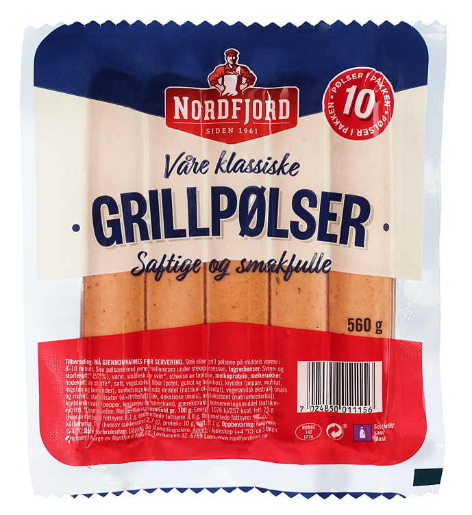 Grillpølse  560g