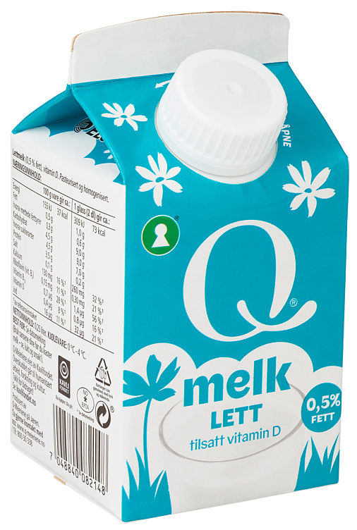 Q milk low fat 0,5%  0,25l