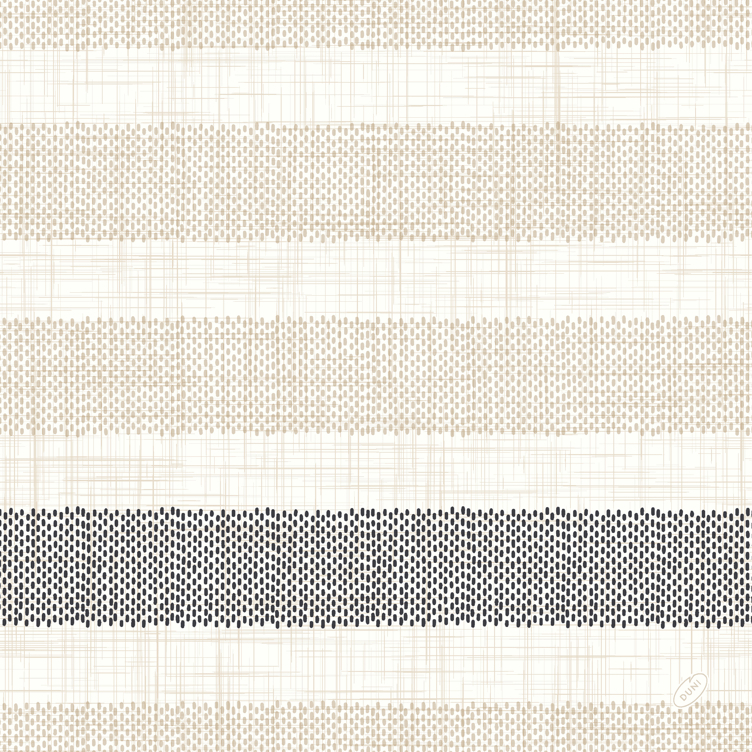 Serviett dunilin  rigato black  40cm   45stk