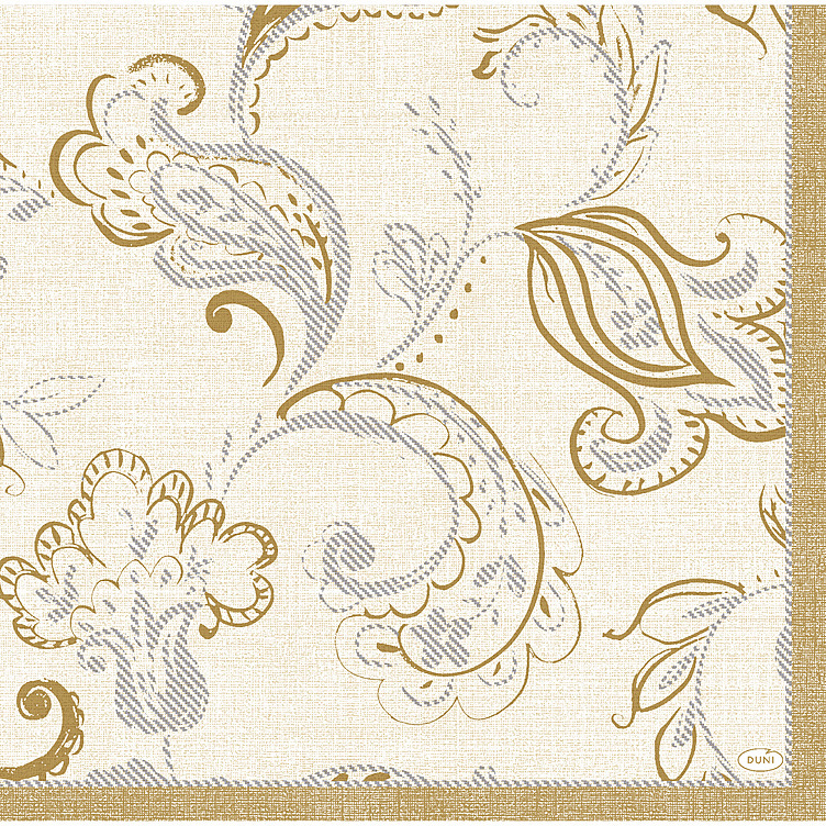Serviett dunisoft golden grace cream  40cm  12stk