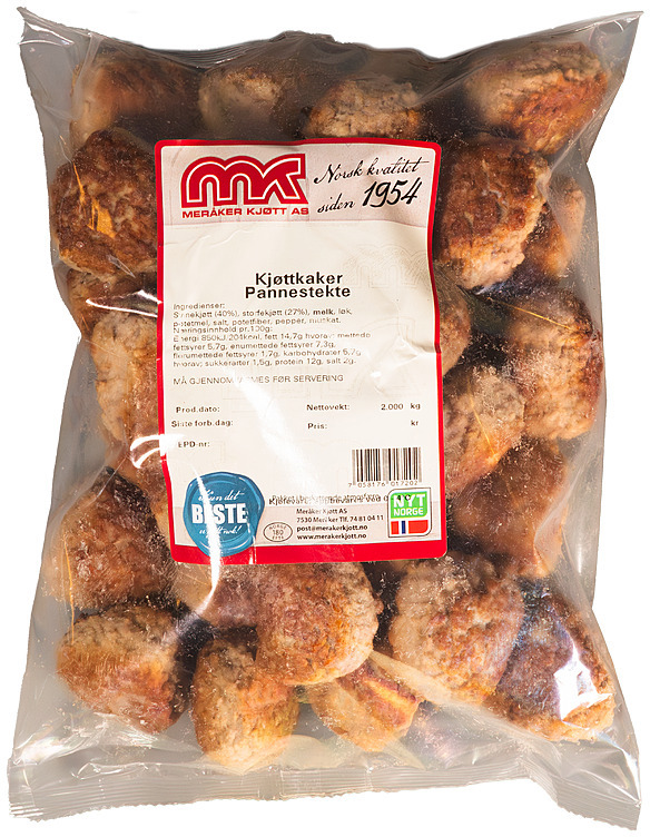 Kjøttkaker pannestekte  2kg