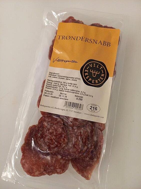 Trøndersnabb skåret speket  200g