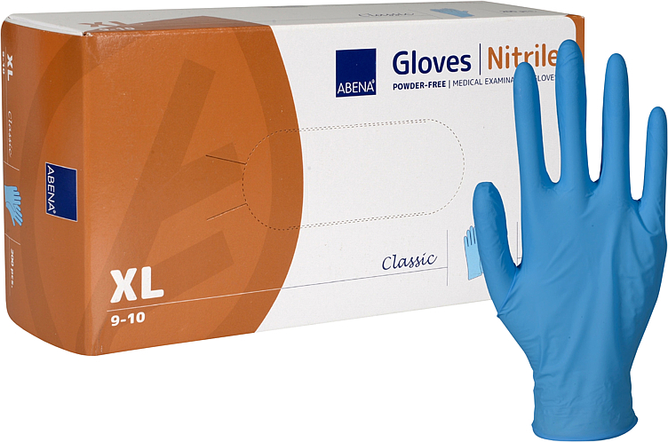 Engangshanske classic sensitiv xl blå nitril p  200stk