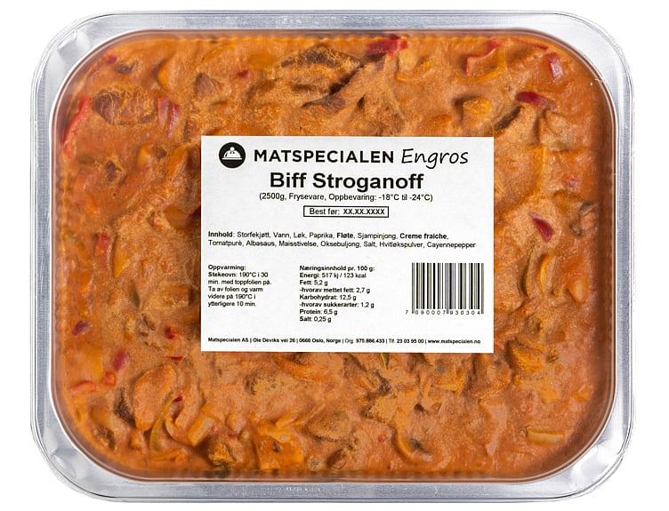 Biff stroganoff   2,5kg