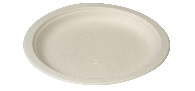Tallerken rund ø26cm, av restfiber fra sukkerrør  50stk