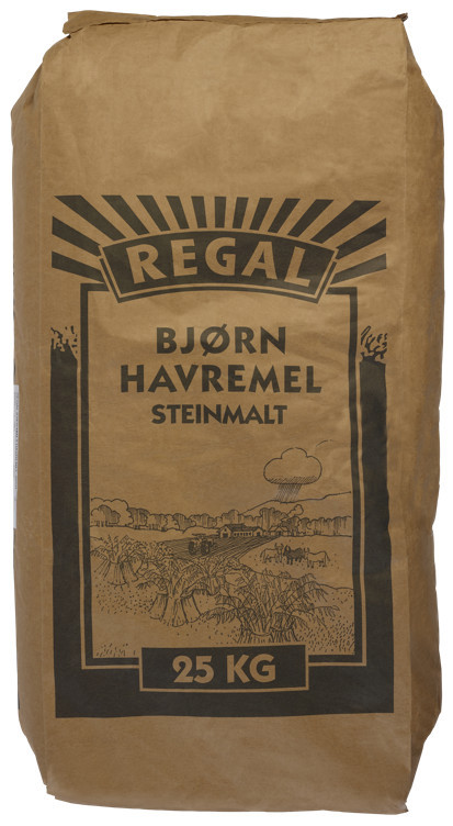 Regal steinmalt havremel sekk   25kg