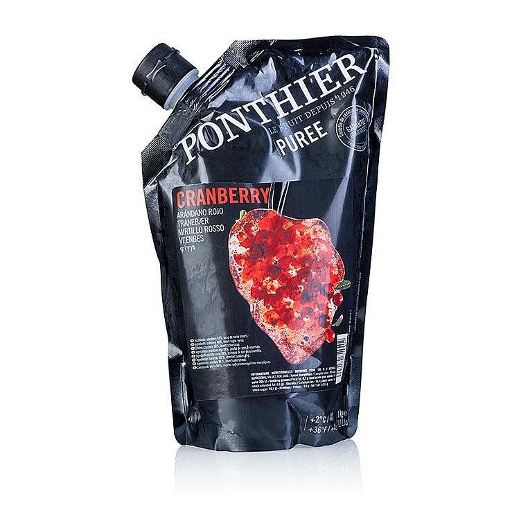 Ponthier fruktpure tranebær   6x1kg