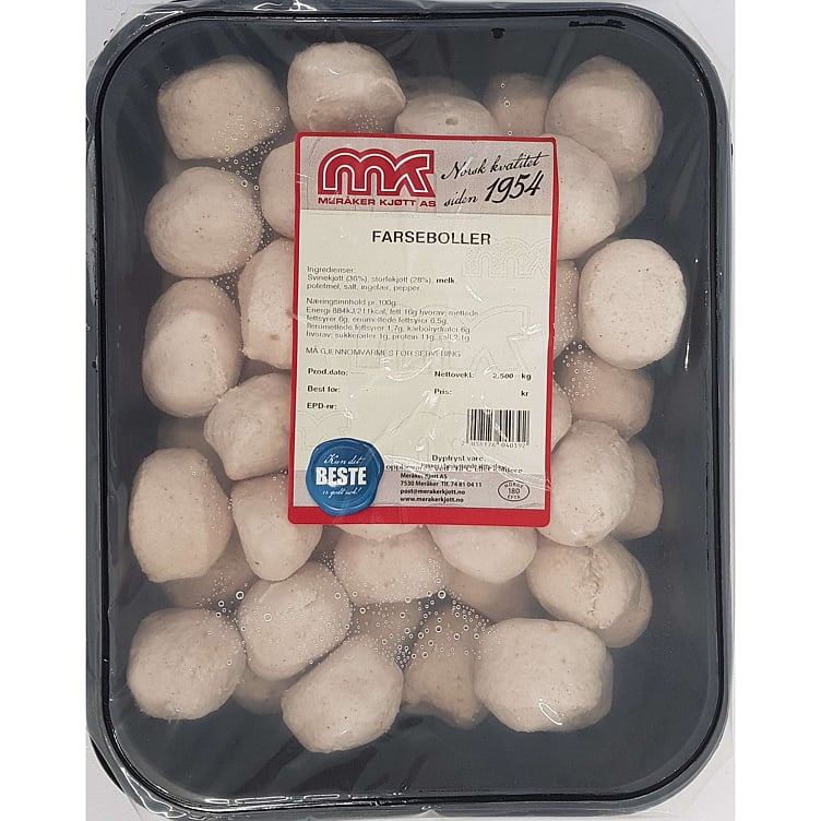 Farseboller fryst 2,5kg
