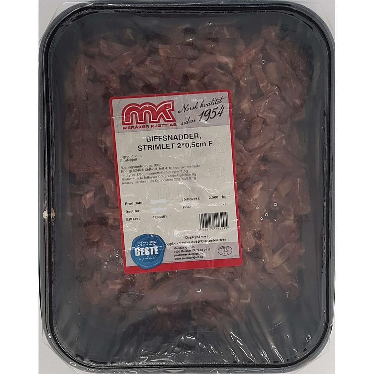Biffsnadder 2*0,5 cm   2,5kg