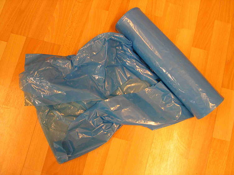 Foringsekk blå ldpe 60/38x60cm    2x250stk