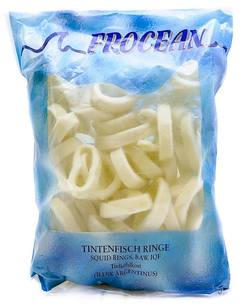 Squid rings - calamari raw iqf   1kg