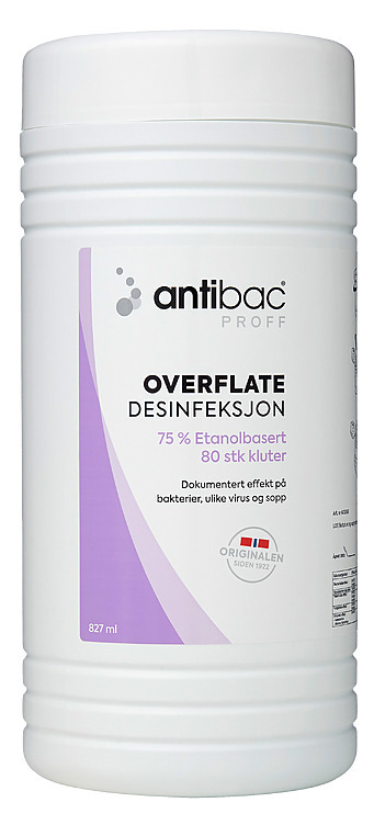 Antibac overflatedesinfekjson kluter  80stk