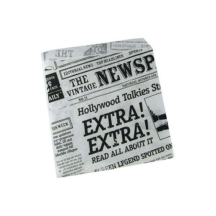 Hamburgerlomme old news 15x16cm   1000stk