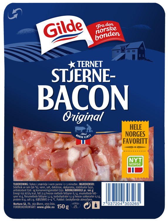 Stjernebacon terninger   150g