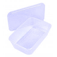 Micro rectangular beger + lid 500ml  50stk