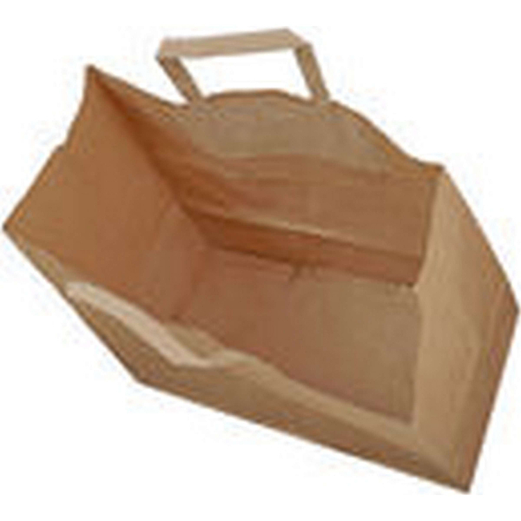 Papirpose brun   250stk