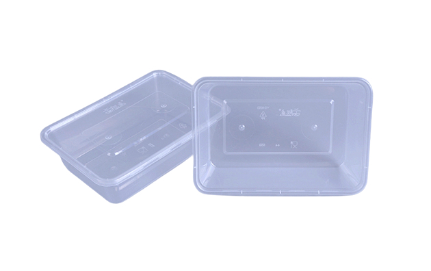 Micro rectangular beger + lid 650ml  50stk