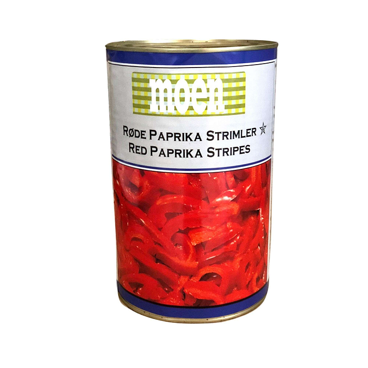 Røde paprikastrimler   4,2kg
