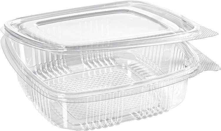 Boks rpet deli 750ml hengslet lokk 175x166x51mm  50stk