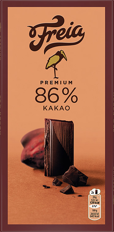 Premium mørk 86% kakao 100g