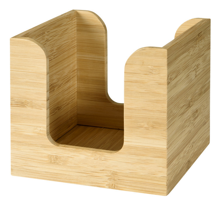 Borddispenser bamboo small 11x11cm   stk