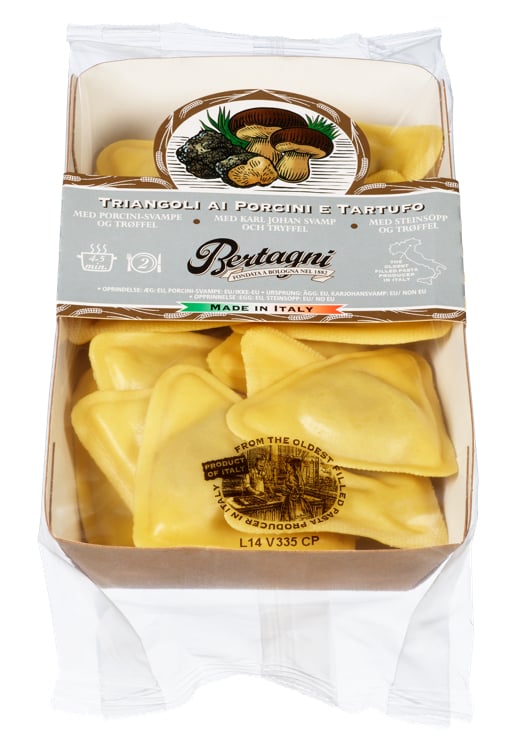 Triangoli m/steinsopp & trøffel  250g