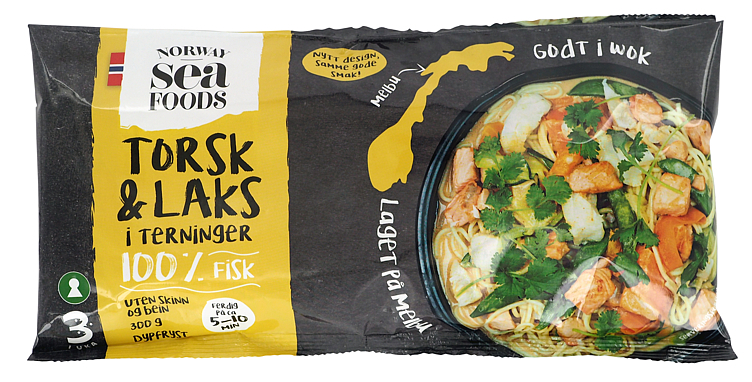 Torsk laks terninger 300g