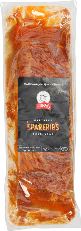 Spareribs marinert sousvide    kg