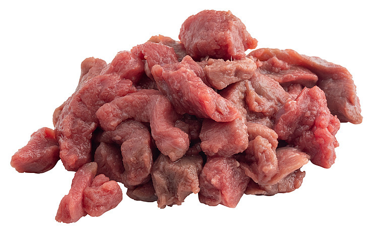 Biffkjøtt rå flatbiff strimlet 10xca500g    kg