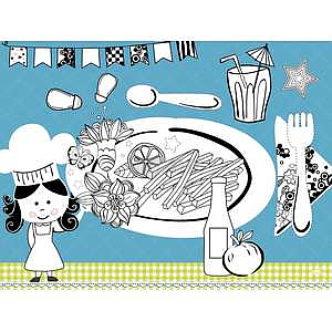 Bordbrikke papir kids 30x40cm   250stk