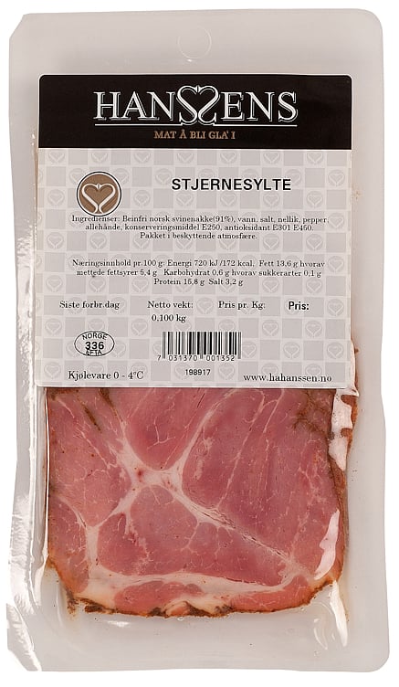 Stjernesylte (christmas brawn) sliced   100g