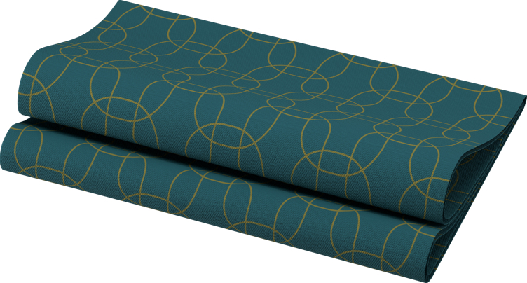 Serviett dunisoft golden deco 40cm   60stk