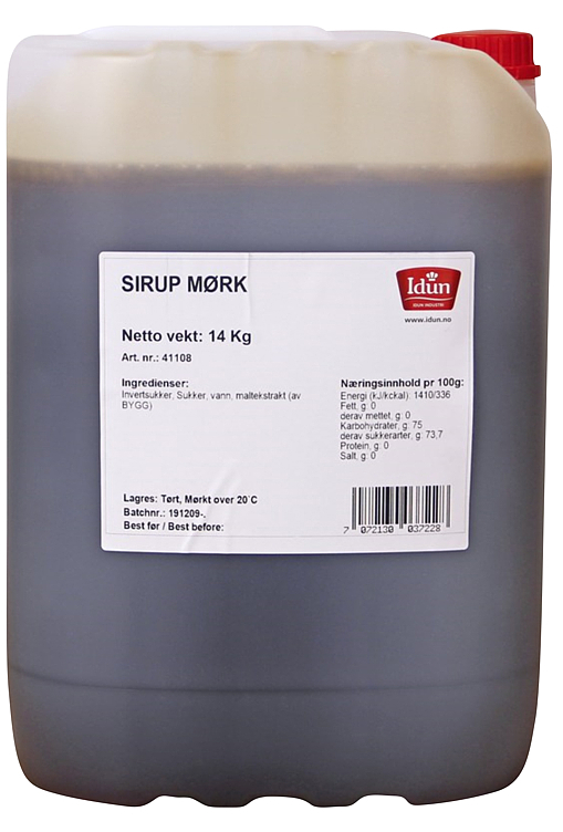 Syrup dark can  14kg