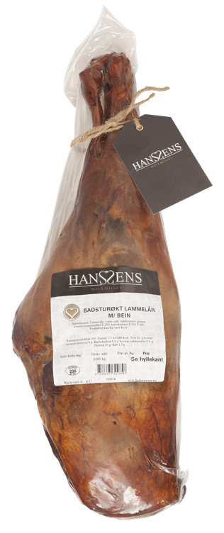 Badsturøkt lammelår m/bein pk   ca 2kg   kg