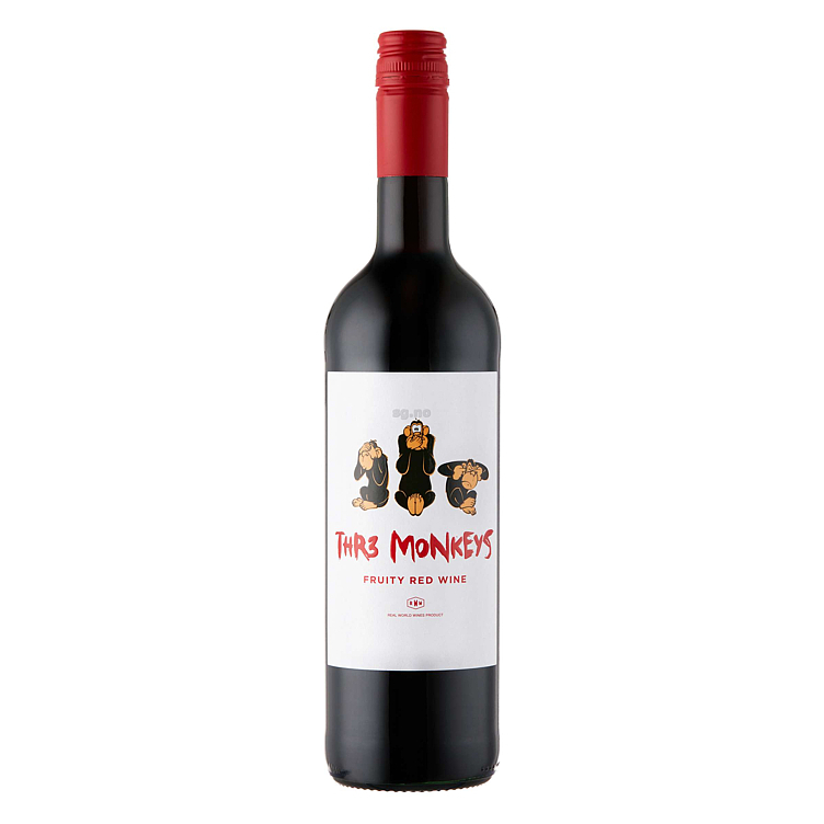 Thr3 monkeys red   12%   75cl
