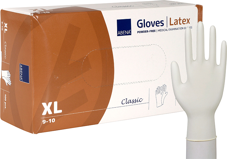 Disposable glove latex xl 6,3g  100pce