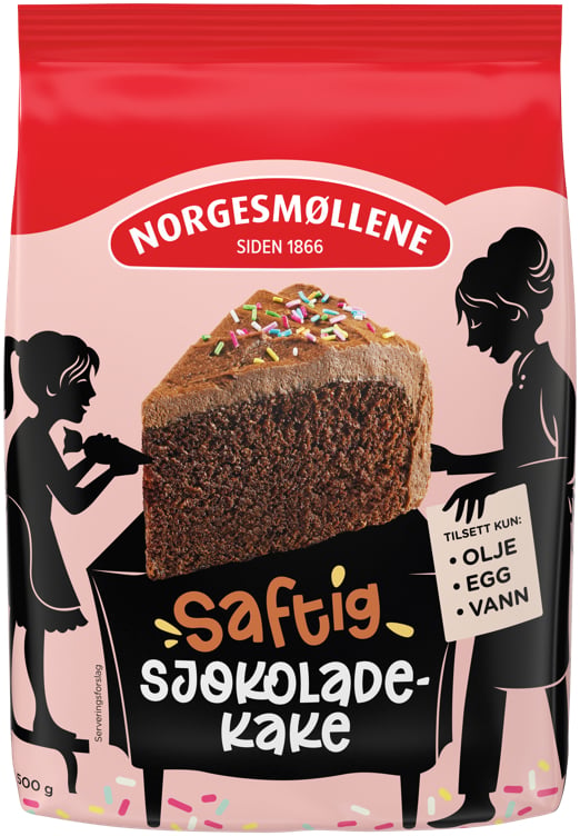 Saftig sjokoladekake  500g