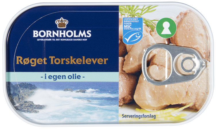 Torskelever røkt i egen olje 120g