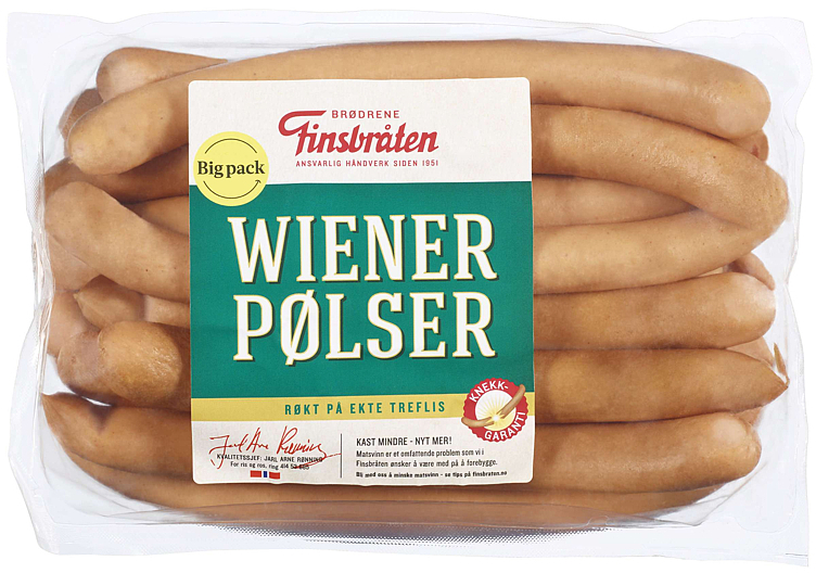 Wienerpølser fersk   6x1,4kg