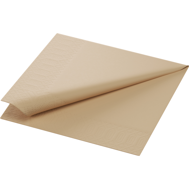 Serviett natural brun 3l  33cm  250stk