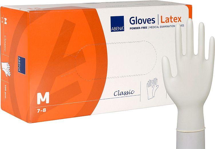 Engangshanske latex m 5,9g  100stk